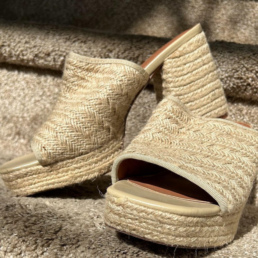 ASOS Design, Woven, Size 10 Summer Platform Heels